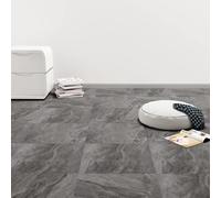 vidaXL Listoni Pavimenti Adesivi 20 pz in PVC 1,86 m² Marmo Nero