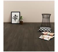 vidaXL 32x Listoni Pavimenti Autoadesivi Isolanti Insonorizzanti Antiscivolo Tavole Assi Laminato Pavimentazione 4,46 m² 3 mm in PVC Marrone Scuro