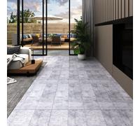 vidaXL Listoni Pavimento Autoadesivi PVC 5,21m² 2mm Grigio Cemento