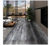 VIDAXL - Listoni Pavimento in PVC 4,46 m 3 mm Autodesivi Grigio Lucido
