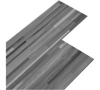 VIDAXL - Listoni Pavimento in PVC 4,46m 3mm Autodesivi Grigio a Strisce