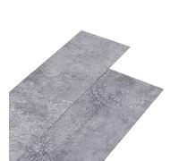 vidaXL Listoni per Pavimentazione in PVC 5,26 m² 2 mm Grigio Cemento
