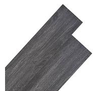 vidaXL Listoni per Pavimentazione in PVC 5,26 m² 2 mm Nero e Bianco Panelli
