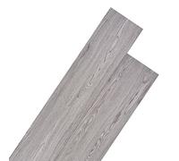 vidaXL Listoni per Pavimentazione PVC 5,26m² 2mm Grigio Scuro Pannelli Esterni