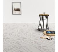 Listoni per pavimenti autoadesivi in pvc 5,11 m² marmo bianco