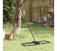 vidaXL Livellatore da giardino rivestito in polvere, con palo, finitura liscia nera. È leggero, resistente all'acqua e pensato per essere usato all'esterno. Ha un meccanismo regolabile fino a 180°.