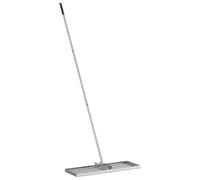 vidaXL Livellatore da Giardino in Acciaio Inossidabile, Regolabile e Rotabile a 180°, Grigio, 75 x 25 x 200 cm, Perfetto per Uso Esterno, Leggero, Rastro Pesante per Paesaggistica, Resistente all'Acq