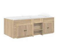 Struttura Letto Loft con Mobile con porta 3 pz Rovere Sonoma