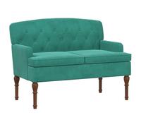 vidaXL Loungebank met knopencomfort Turquoise 111 x 65 x 79 cm Fluweel