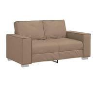 vidaXL Loveseat Cappuccino 160 cm Nep Leer