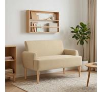 vidaXL Loveseat con bottoni imbottiti Grigio Verde Chiaro