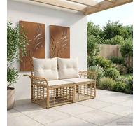 vidaXL Loveseat da esterno 2 pz 2-Numero di posti