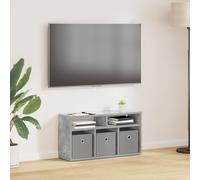 vidaXL Lowboard con cassetto Grigio cemento 72 x 22,5 x 38 cm