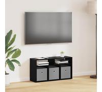 vidaXL Lowboard con cassetto Rovere Nero 72 x 22,5 x 38 cm
