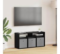 vidaXL Lowboard con cassetto Rovere Nero 87 x 27,5 x 43 cm