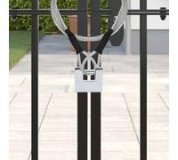 vidaXL Lucchetto 12 pcs Argento 4,2 x 1,9 x 4 cm Ferro, Lucchetto moderno e durevole, materiali resistenti all'acqua, sicurezza, lucchetto heavy-duty, accessorio affidabile