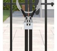 vidaXL Lucchetto 12 pcs Argento 4,2 x 1,9 x 4 cm Ferro, Lucchetto moderno e durevole, materiali resistenti all'acqua, sicurezza, lucchetto heavy-duty, accessorio affidabile