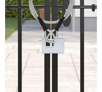 vidaXL Lucchetto 12 pcs Argento 6 x 2 x 4,5 cm Ferro