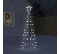 vidaXL Luce Albero di Natale con Picchetti 220LED Bianco Freddo 180cm