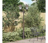 vidaXL Luce da Giardino 68 x 20 x 235 cm Alluminio e vetro