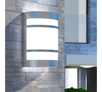 vidaXL Luce da parete per esterno in acciaio inox