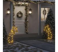 vidaXL Luce Decorativa Natale con Picchetti Stella Cadente 115LED 89cm