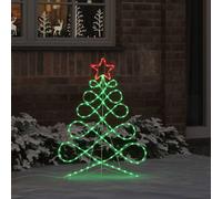 vidaXL Luci a forma di albero di Natale Multicolore 80 x 56 cm PVC