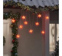 vidaXL Luci di Natale 10 LED Rosse 10 cm