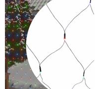 vidaXL Rete di Luci Natalizia 306 Colori LED 3x3 m Interno/Esterno