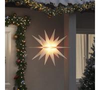 vidaXL Luci di Natale con LED 3 pz Pieghevoli Bianche 100 cm