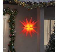 vidaXL Luci di Natale con LED 3 pz Pieghevoli Rosse 100 cm