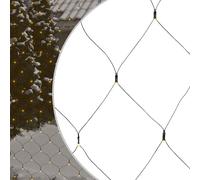 vidaXL Luci di Natale Rete Bianco Caldo 3x2m 204 LED Interni Esterni