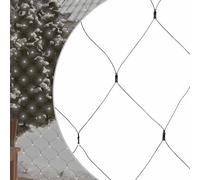 VidaXL Luci di Natale Rosse 306 LED Bianco Freddo per Interni/Esterni 3x3m