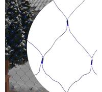 vidaXL Rete luminosa natalizia 544 LED blu per interni/esterni 4x4m