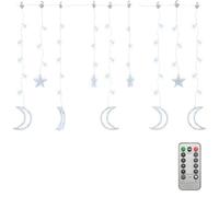 vidaXL Luci Fatate Stella e Luna con Telecomando 345 LED Bianco Freddo