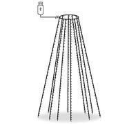 vidaXL Luci per Albero 500 LED Multicolori 500 cm Interno Esterno