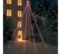 vidaXL Luci per Albero di Natale Interni Esterni 1300 LED Colorate 8 m