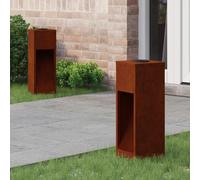 vidaXL Lucina LED Solare da Percorso 2 pcs Bronzo