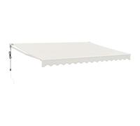 vidaXL Tenda Sole Automatica Retrattile Crema 4x3 m
