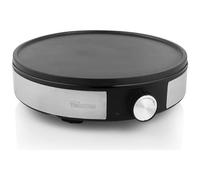 VIDAXL - Macchina per Crepes BP-2638 Potenza 1200W Nero e Argento