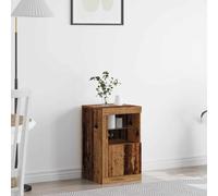 vidaXL Madia LED 41 x 37 x 67 cm Legno ingegnerizzato Legno vecchio