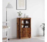 vidaXL Madia LED 60,5 x 37 x 100 cm Legno ingegnerizzato Legno vecchio