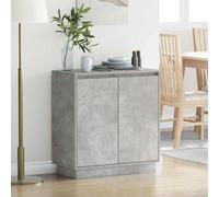 vidaXL Madia LED Grigio Cemento 71 x 34,5 x 75 cm Legno ingegnerizzato