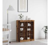 vidaXL Madia LED Legno antico 81 x 37 x 100 cm Legno ingegnerizzato