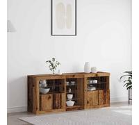 vidaXL Madia LED Legno vecchio 162 x 37 x 67 cm Legno ingegnerizzato