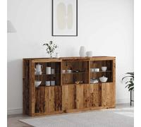 vidaXL Madia LED Legno vecchio 181,5 x 37 x 100 cm