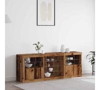 vidaXL Madia LED Legno vecchio 181,5 x 37 x 67 cm Legno ingegnerizzato