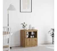 vidaXL Madia LED Marrone 60,5 x 37 x 67 cm Legno ingegnerizzato