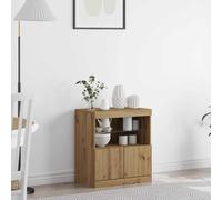 vidaXL Madia LED Marrone 60,5 x 37 x 67 cm Legno multistrato