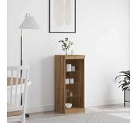 vidaXL Madia LED Rovere artigianale 41 x 37 x 100 cm Legno multistrato